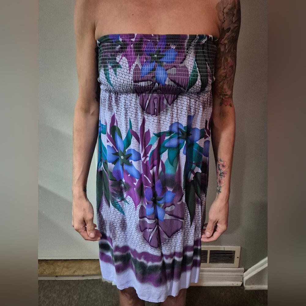 Strapless Casual Dress